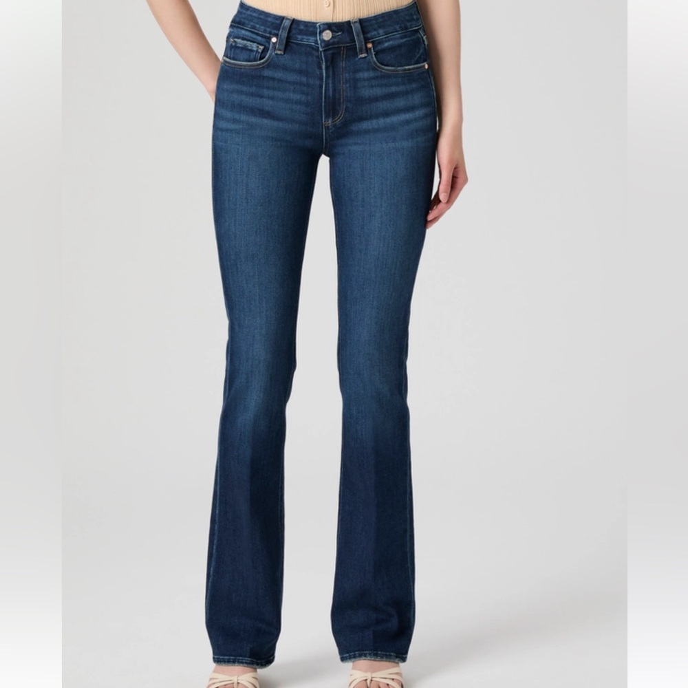 PAIGE High Rise Manhattan Bootcut Jeans- 4/27